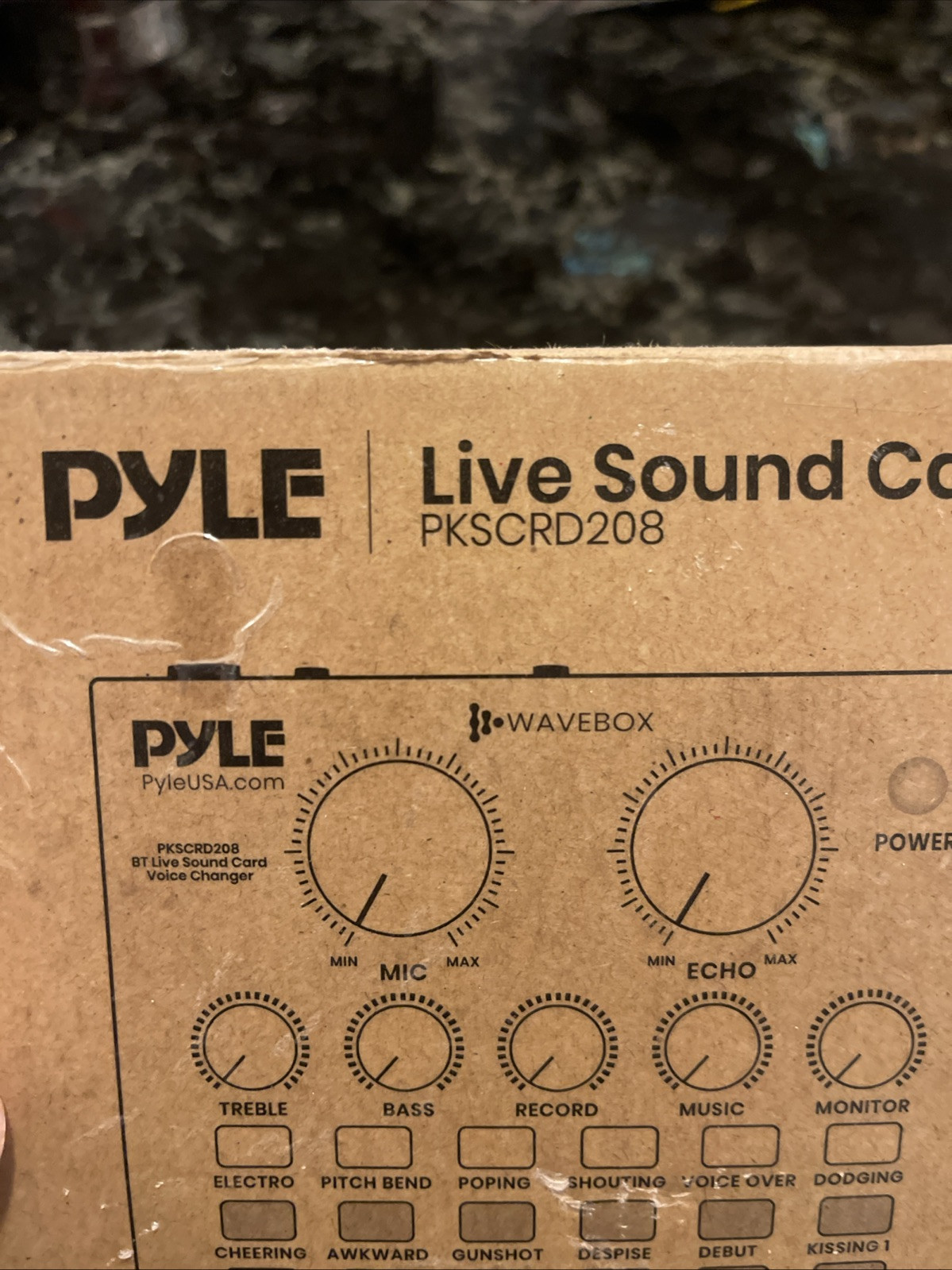 Pyle PKSCRD208 Bluetooth Mini Audio Interface Podcast Mixer Sound Card