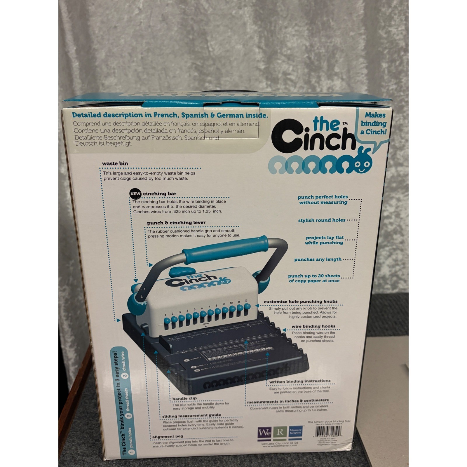 We R Memory Keepers The Cinch Ver 2 Book Binding Tool Bundle w/ Wires & Board