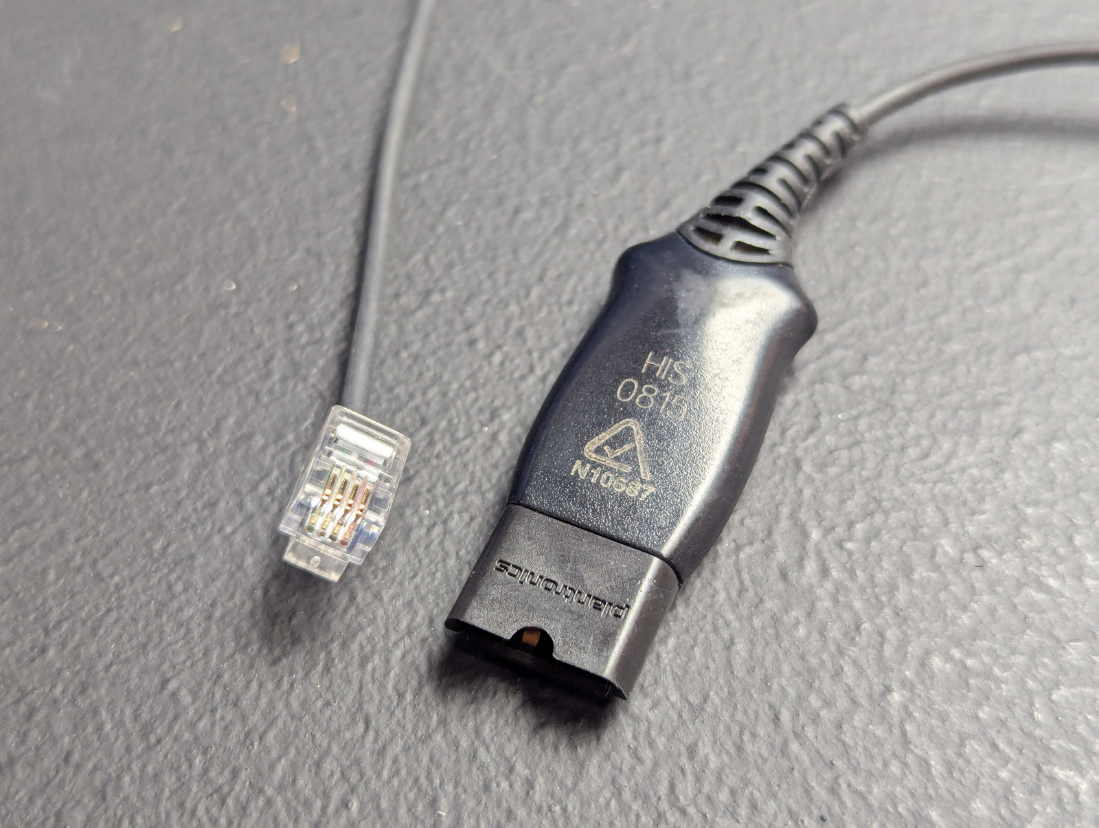 Plantronics H-Series Headset cable for Avaya HP Poly Phone Systems