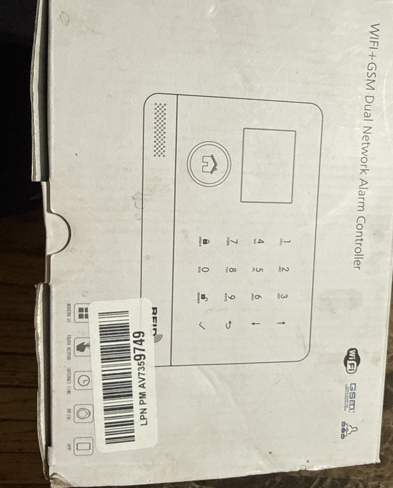 RFID 4G+WIFI Alarm System AS SHOWN