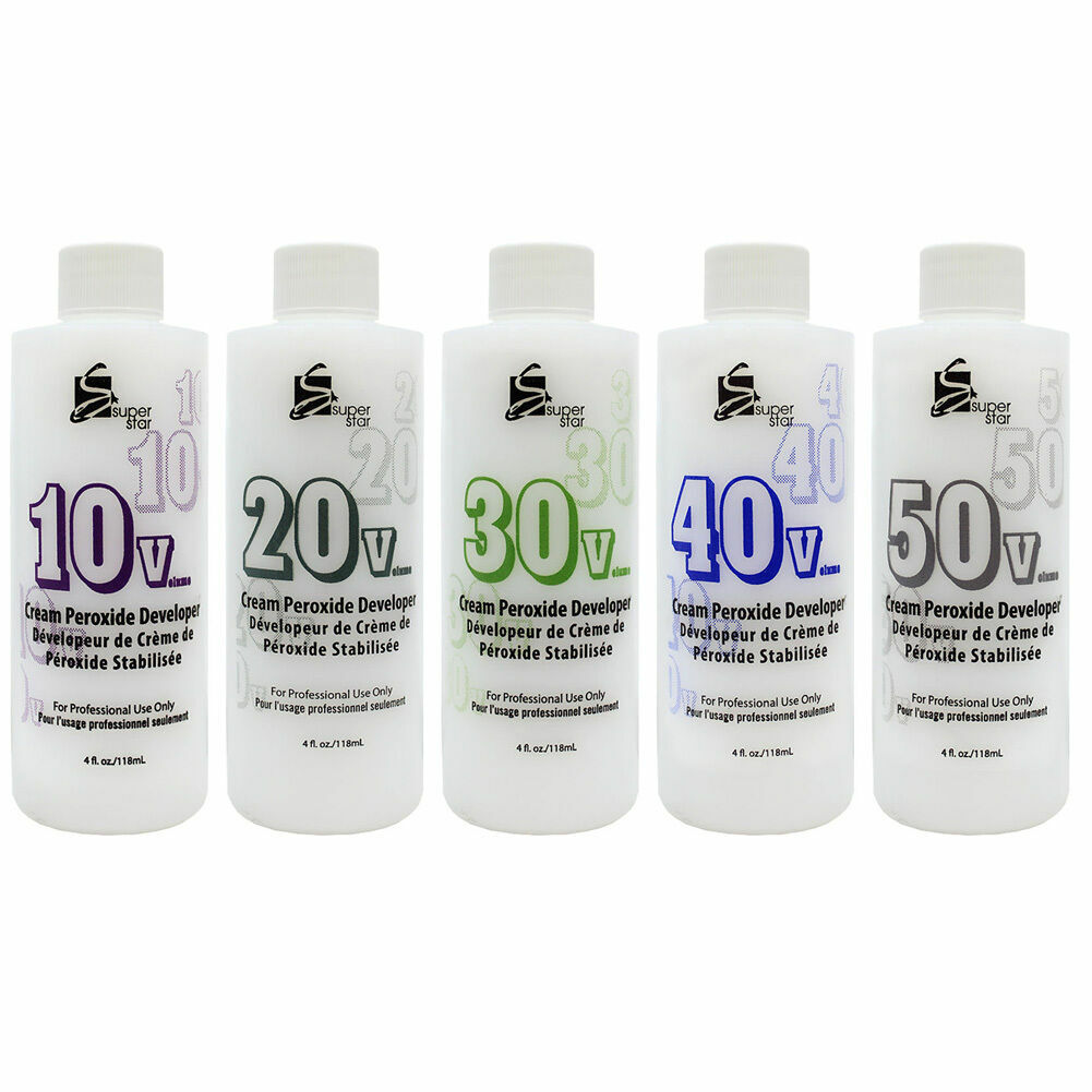 Super Star Cream Peroxide Developer Stabilized Haircolor 10-50 Volume 4oz*Pick 1