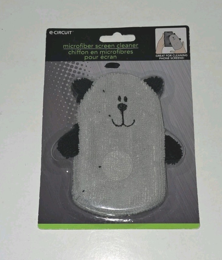 Microfiber  Cloth Tablet/Phone Screen Cleaner - Popular Teddy Bear Dog Style