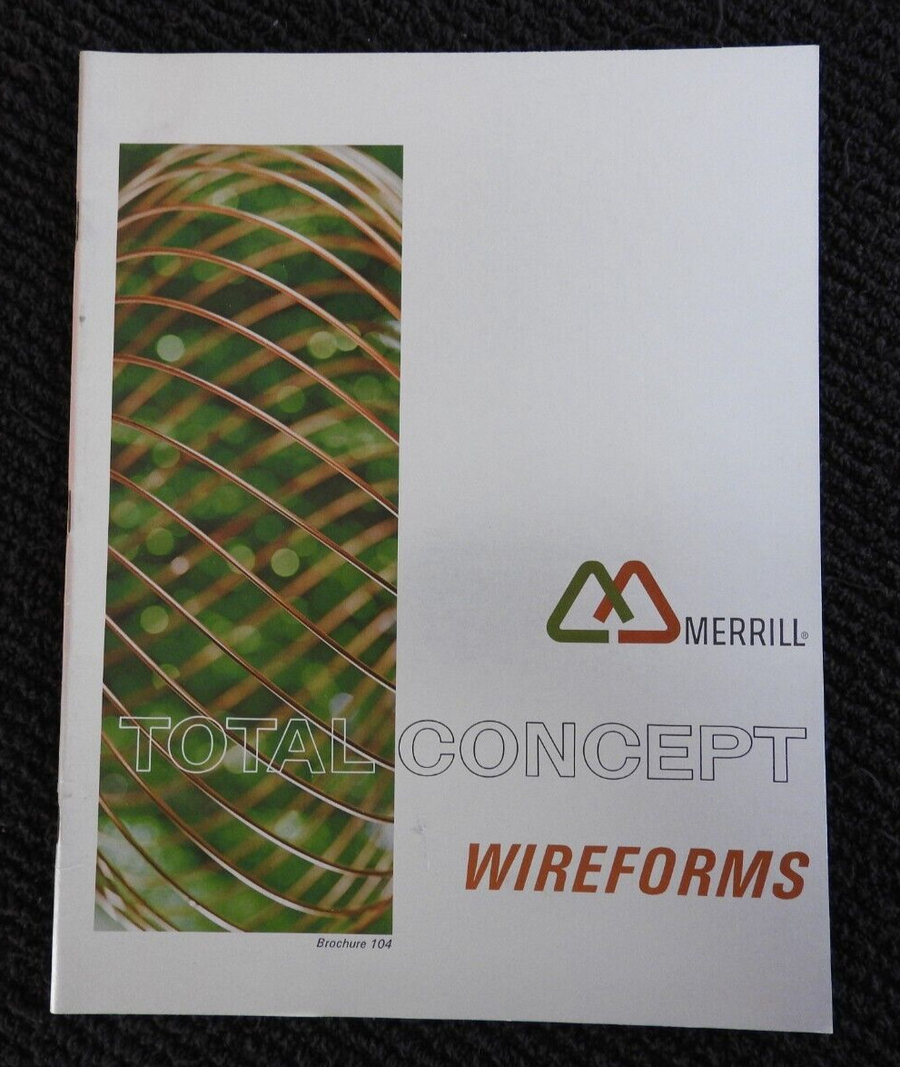 c.1970 Merrill Manufacturing Corporation "Wireforms" Engineering Brochure WI