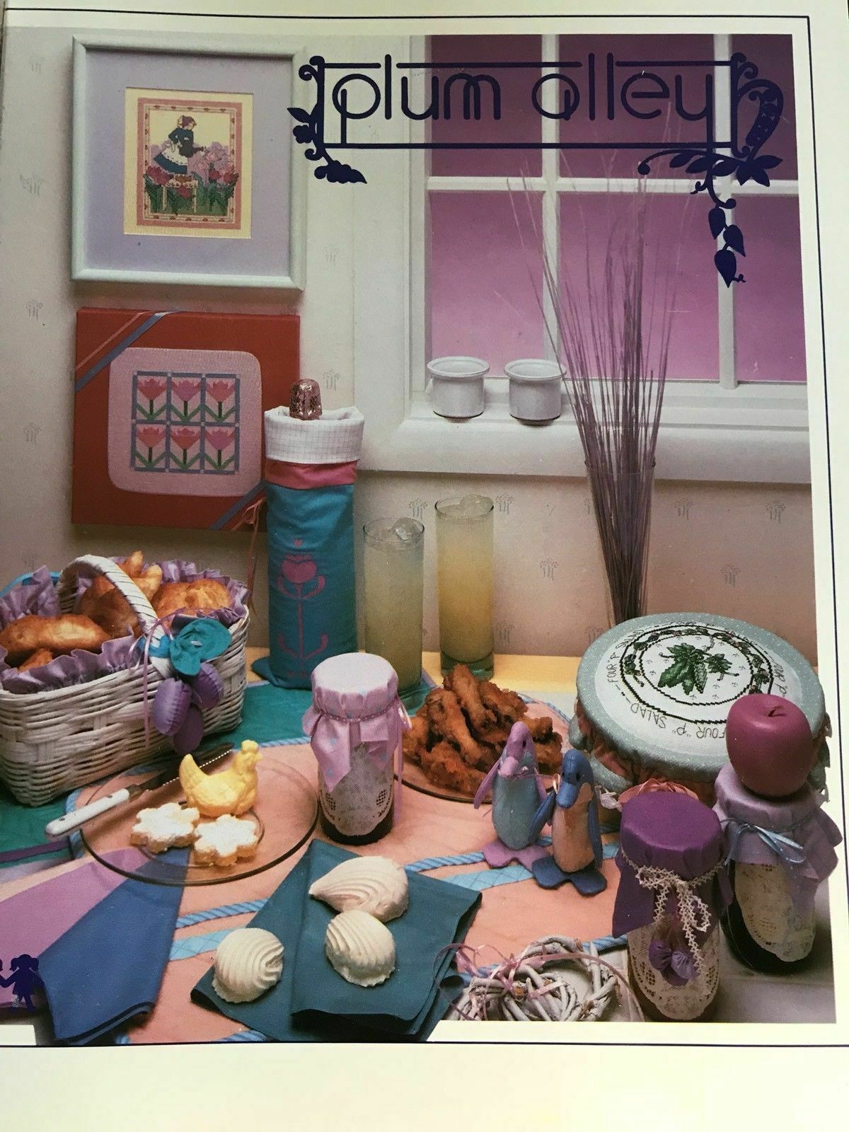 Cross Stitch Pattern Booklet: Plum Alley Recipes and Needlework
