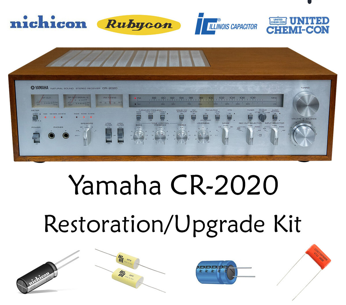 Yamaha CR-2020 rebuild restoration recap upgrade kit repair filter capacitor
