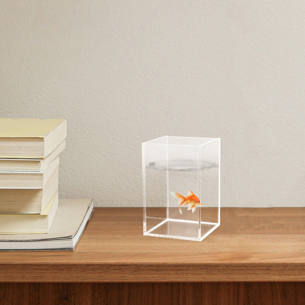 Multi-function Fish Desktop Aquarium Clear Betta Fish Supply