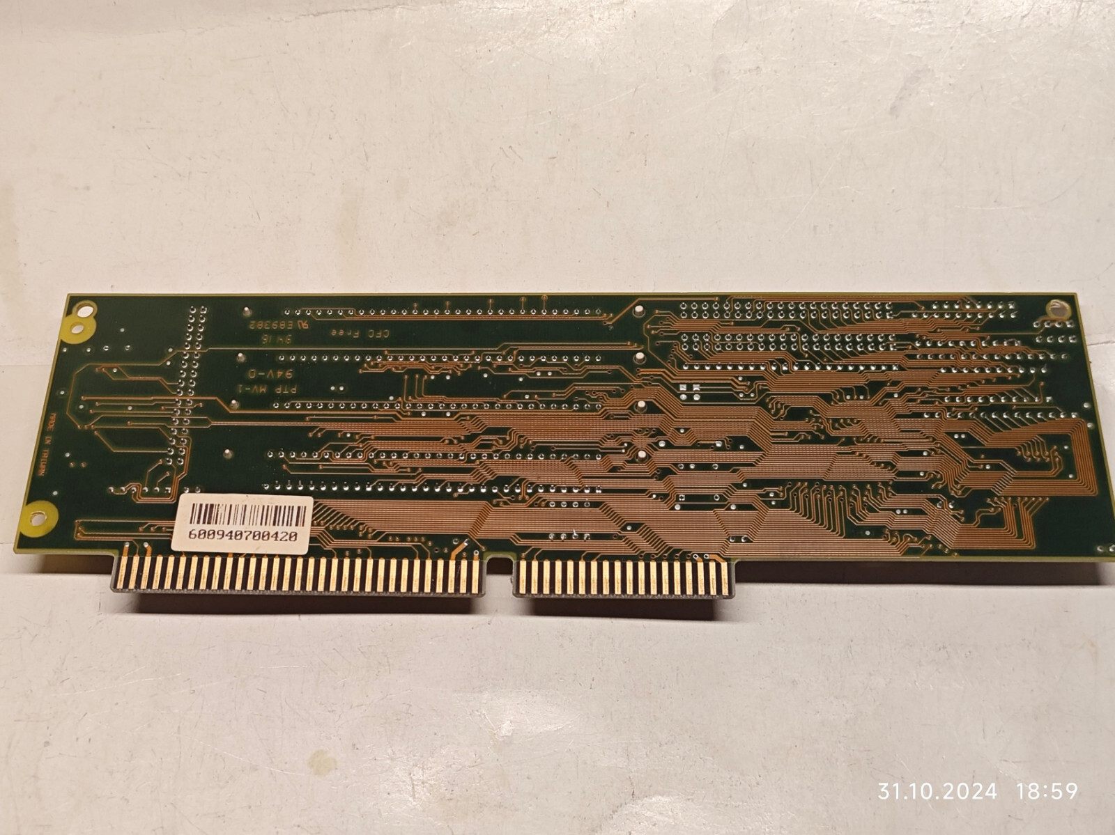 ISA IDE Caching Controller TEKRAM DC-600CF with Harris CS80C286-20 MHz CPU + RAM