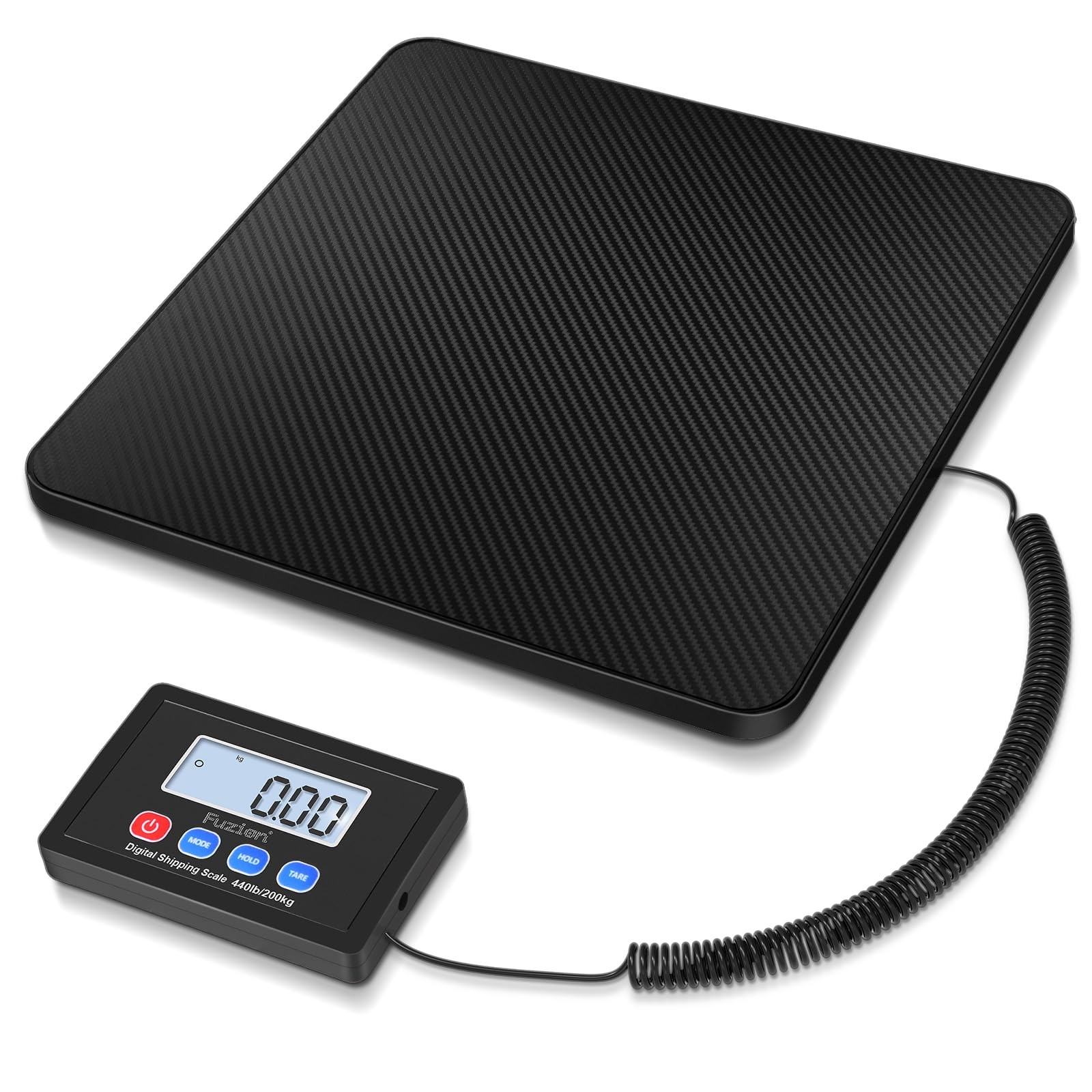 Shipping Scale, 440LB x 10g High Accuracy Postal Scale, Hold/Tare Function, D...
