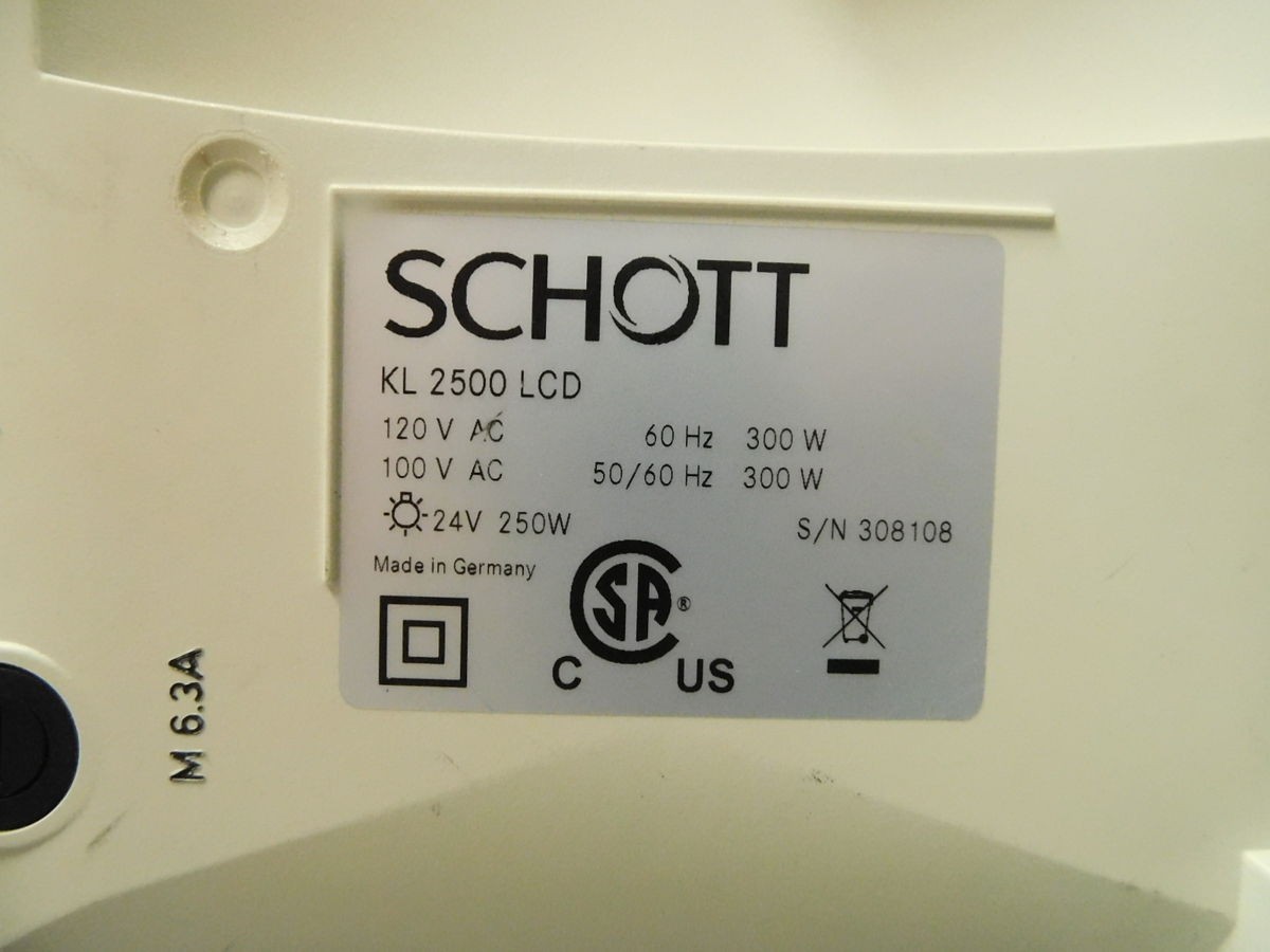 SCHOTT KL 2500 LCD COLD LIGHT SOURCE M6691