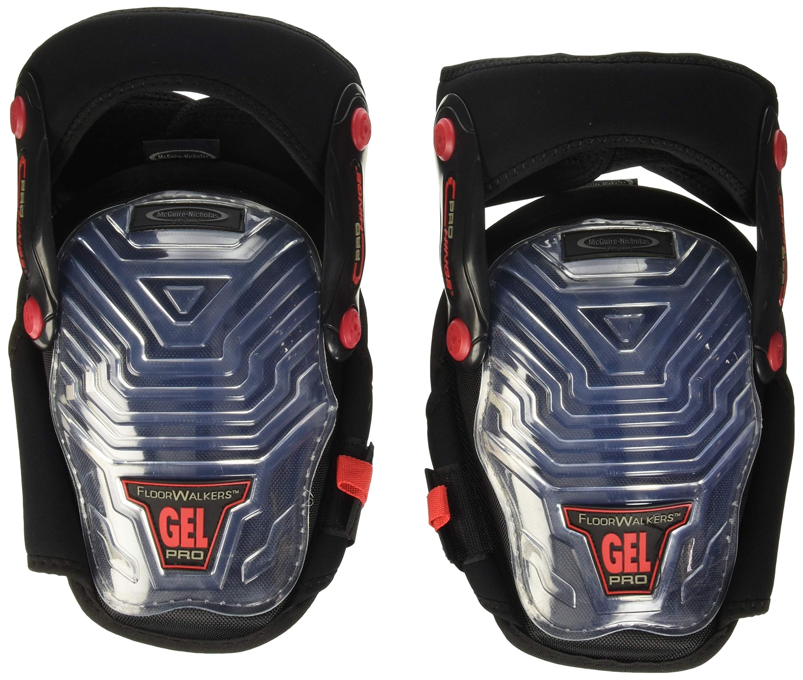 S 305111 Pro Hinge Floor Walker Gel Gripper Protective Work Knee Pads Nonmarring