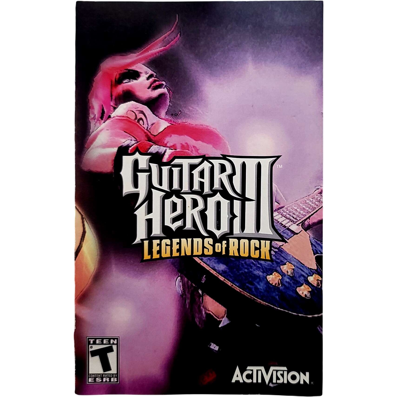 (Manual Only) Guitar Hero III Legends Of Rock - Sony Playstation 2 Excellent