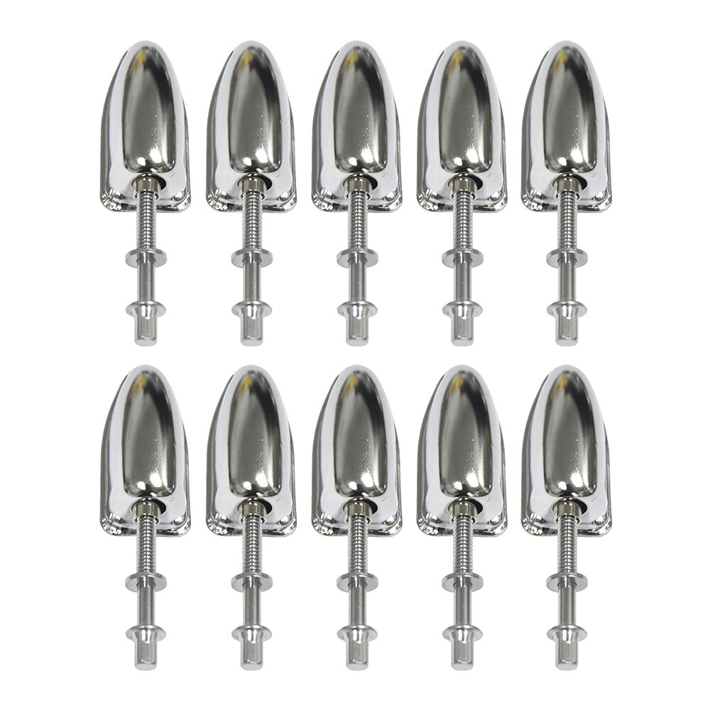10Pcs Snare Drum Lugs 1.5'' Hole Spacing Thread Hole 7/32'' + 50mm Tension Rods