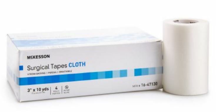 Medical Tape Medi-Pak Performance Plus Silk-Like Cloth 3 Inch X 10 Yard BX/4