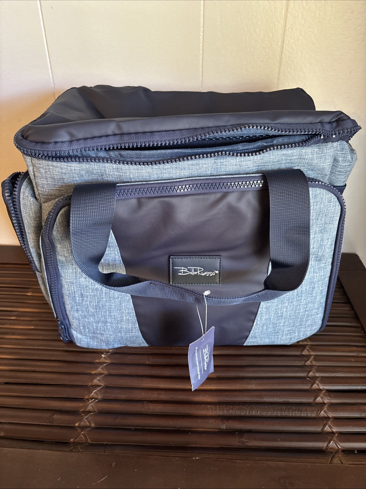 Bella Russo 12"  Lunch Cooler, Ice Cooler With side and front pockets New