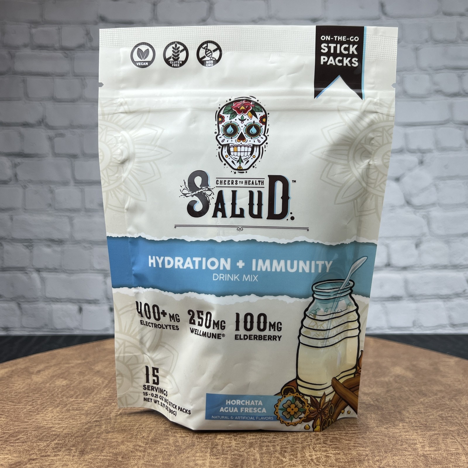 Salud Horchata Hydration & Immunity Drink Mix, 15 Servings