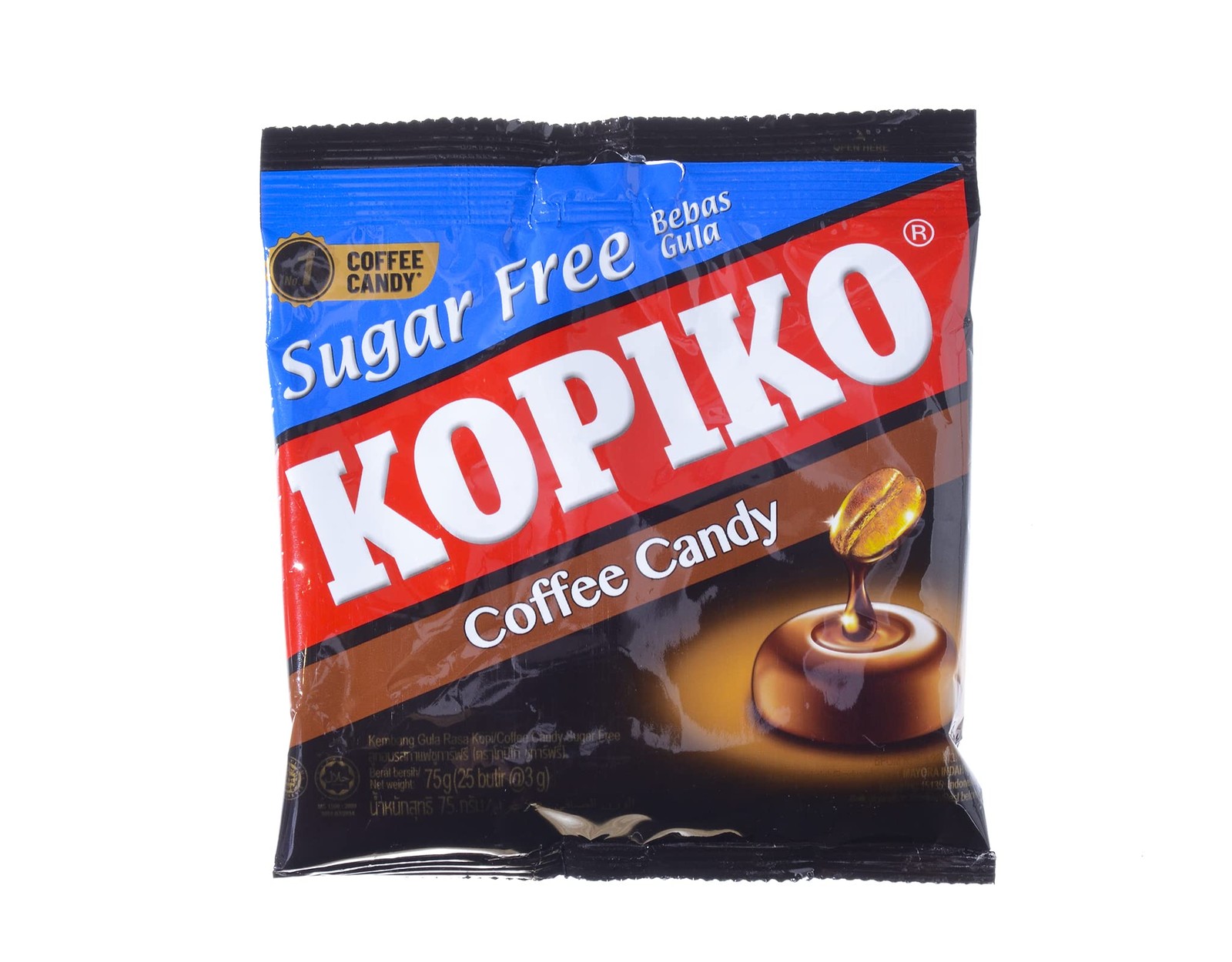 Sugar-Free Coffee Candy - 25 Tablets, 3 Grams Each, Perfect for Snacking