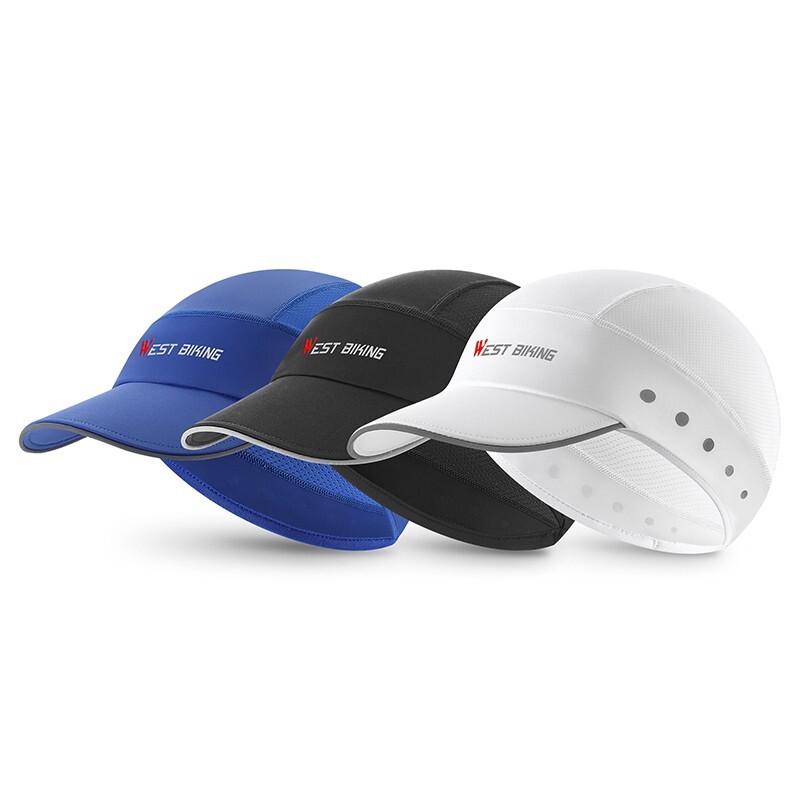 WEST BIKING Summer Cycling Cap Bicycle Helmet Hat UV Sun Brim Sports Fishing Hat