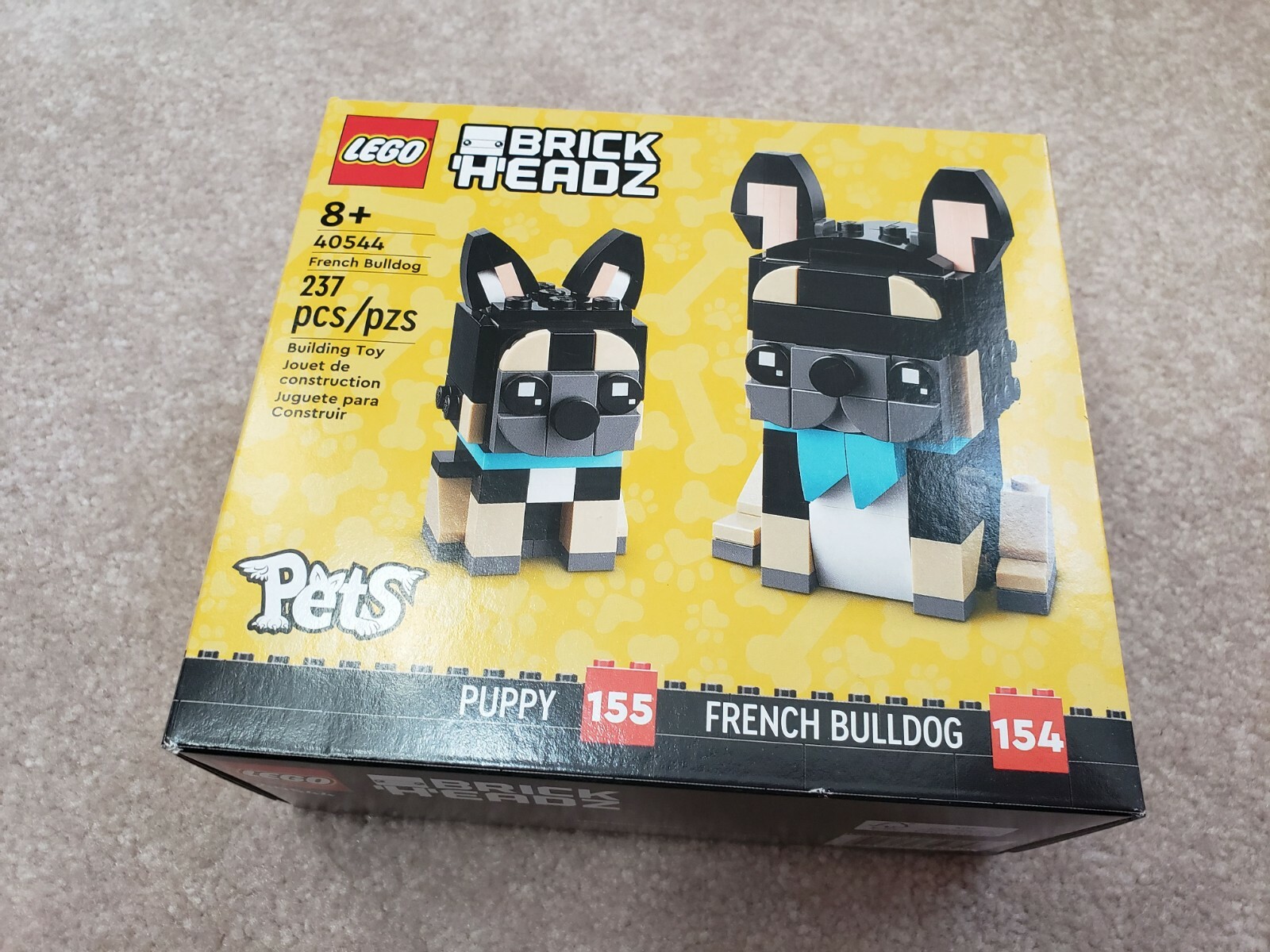 LEGO 40544 BrickHeadz Pets French Bulldog Brand New! Sealed Fast Shipping