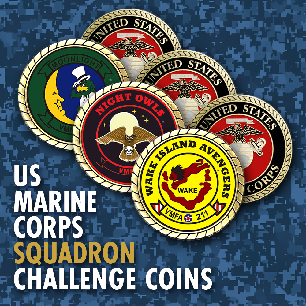 VMFA-533 Hawks US Marine Corps Challenge Coin