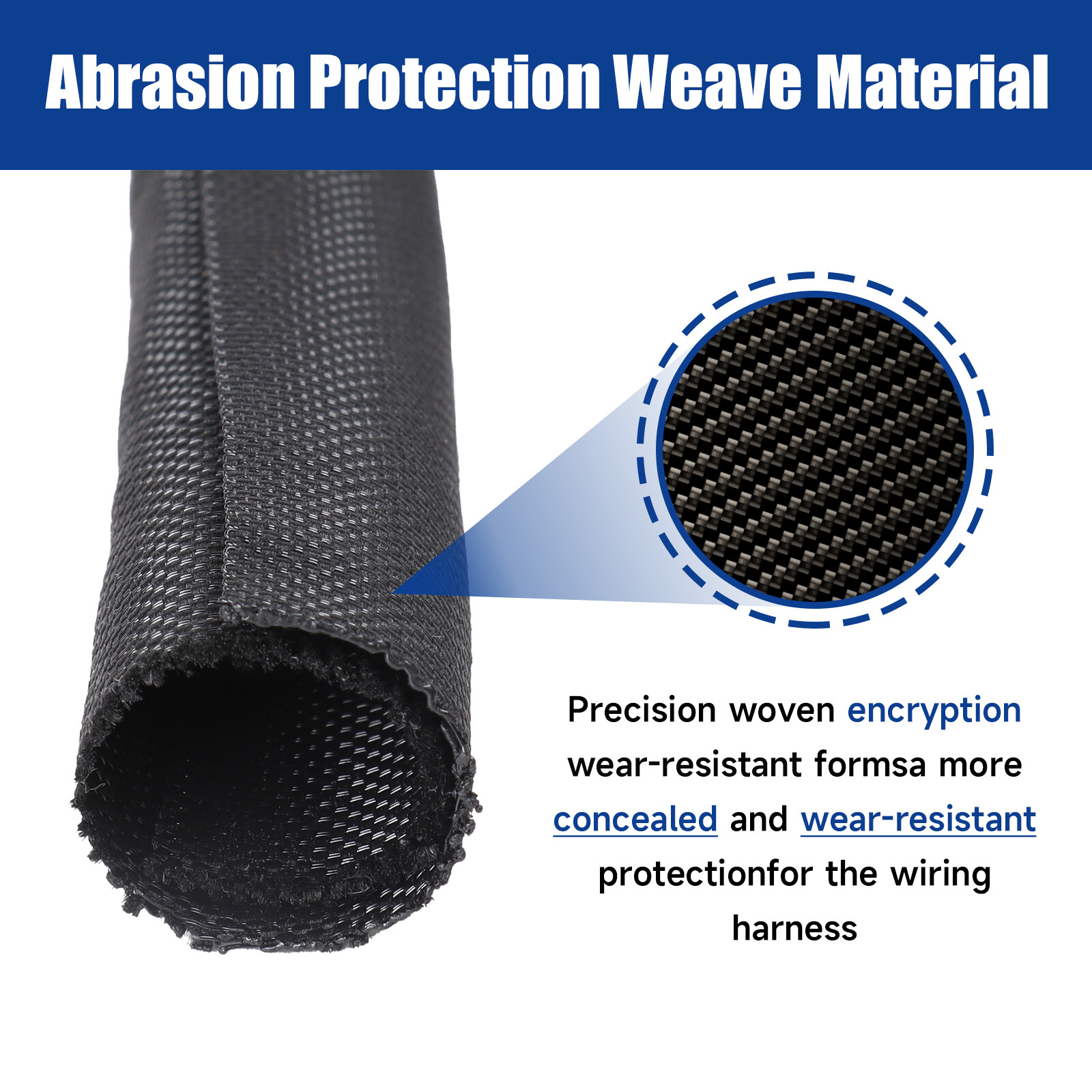 Cable Sleeve Split Sleeving For USB Cable Power Cord Cable Protect 15'&35'Length