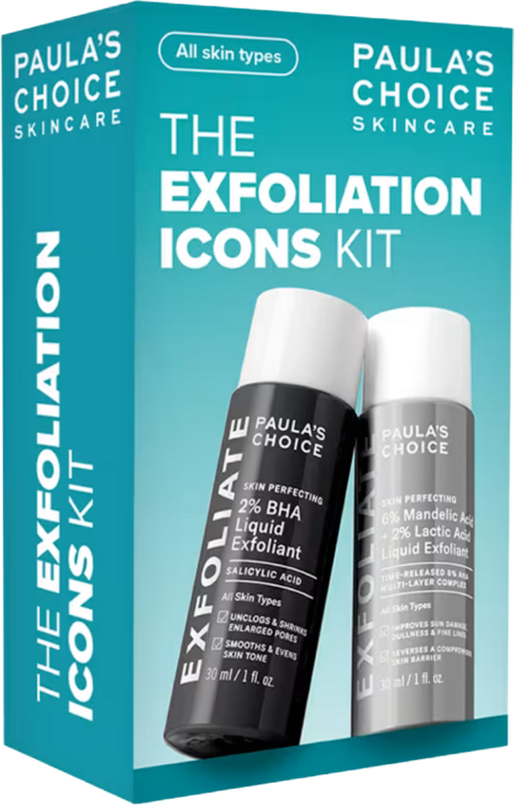 Paula's Choice Skin Perfecting Exfoliant Set 2% BHA & Mandelic/Lactic 30ml each