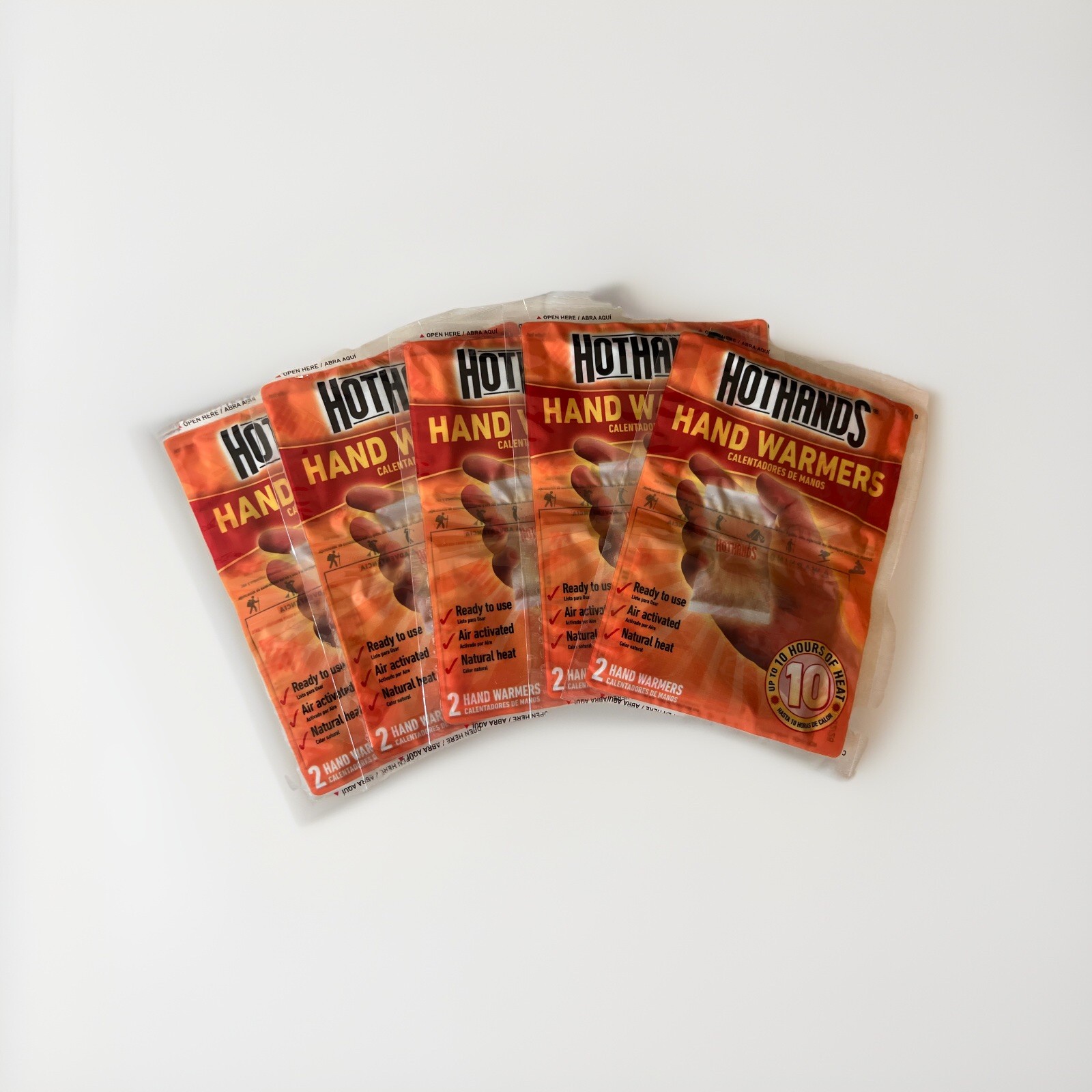 HotHands Hand Warmers Pairs—Safe, Natural, Odorless Pocket Heat Pack of 5