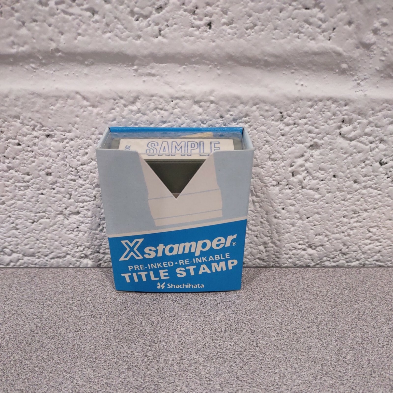 X Stamper SAMPLE Pre-Inked, Blue Stock No. 1002