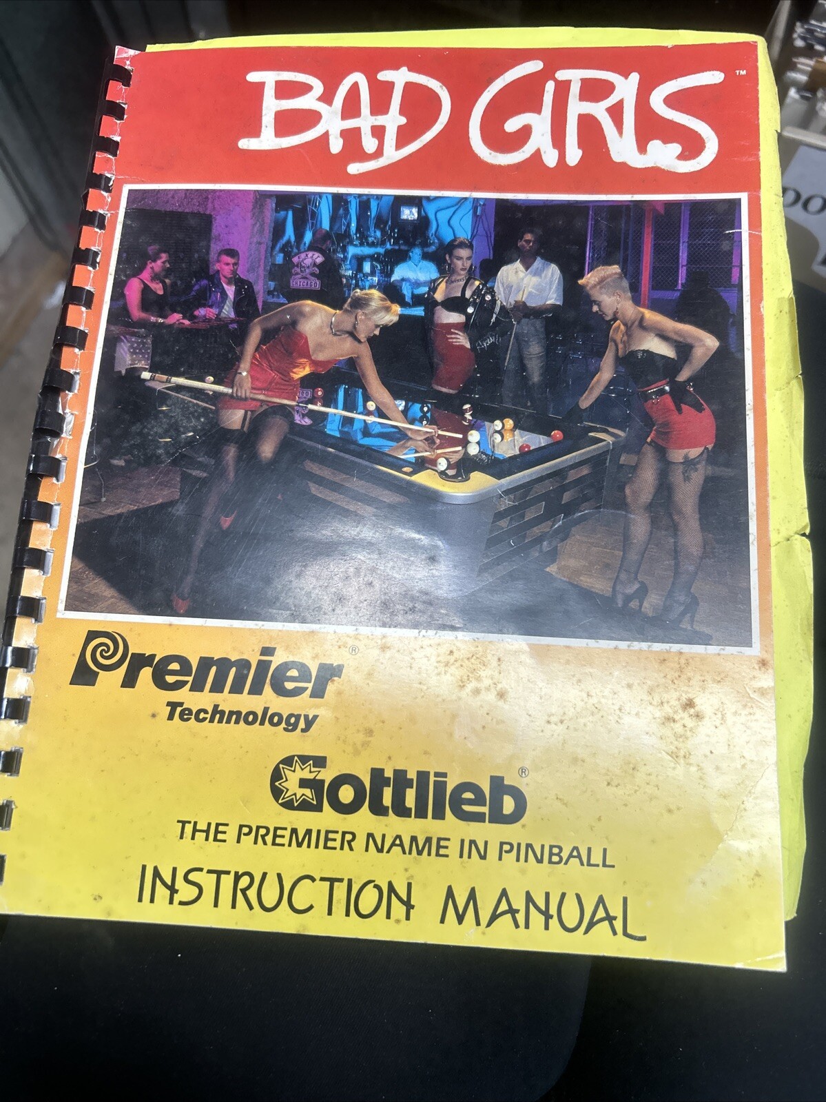 Gottlieb BAD GIRLS Pinball Machine Manual - good used original