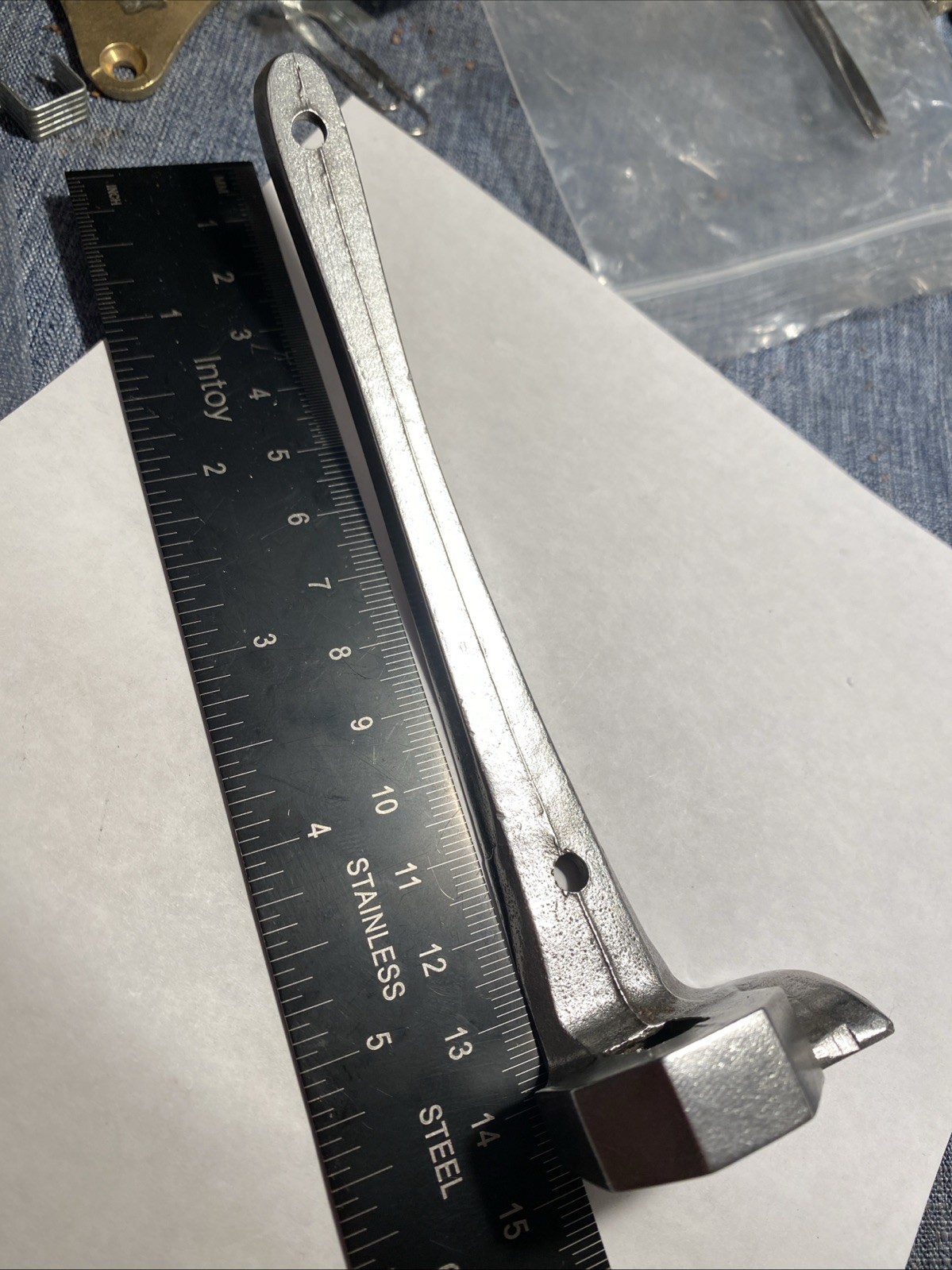 Nice Flintlock Tang 1" D X 5 1/2" Hook Breech