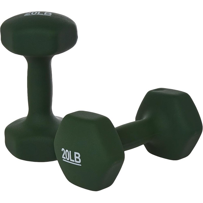 Dumbbell Hand Weights Strength Training Hexagon Non-Roll Design Exercise New