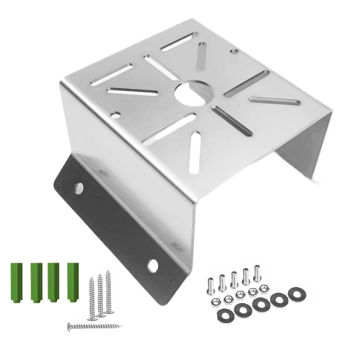 CCTV Security Camera Corner Mount Bracket, Stainless Steel Wall Corner Adapter M
