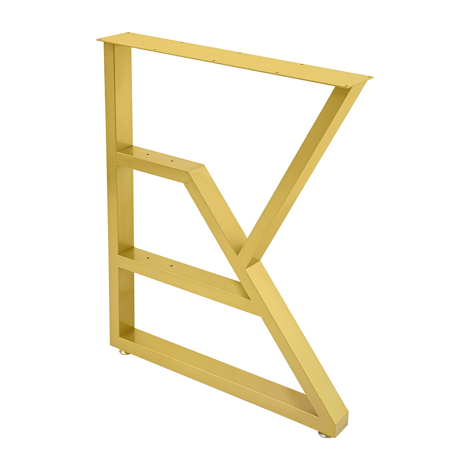 2Pcs 3-Tier Metal Table Legs, 28-Inch Metal Desk Legs K-Shaped Table Legs New.