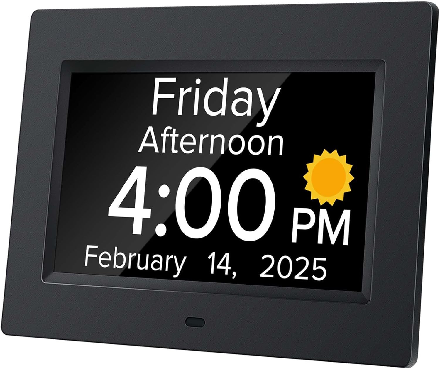 Digital Alarm Clock with Date and Day of Week for Dementia Seniors, Voice Announ