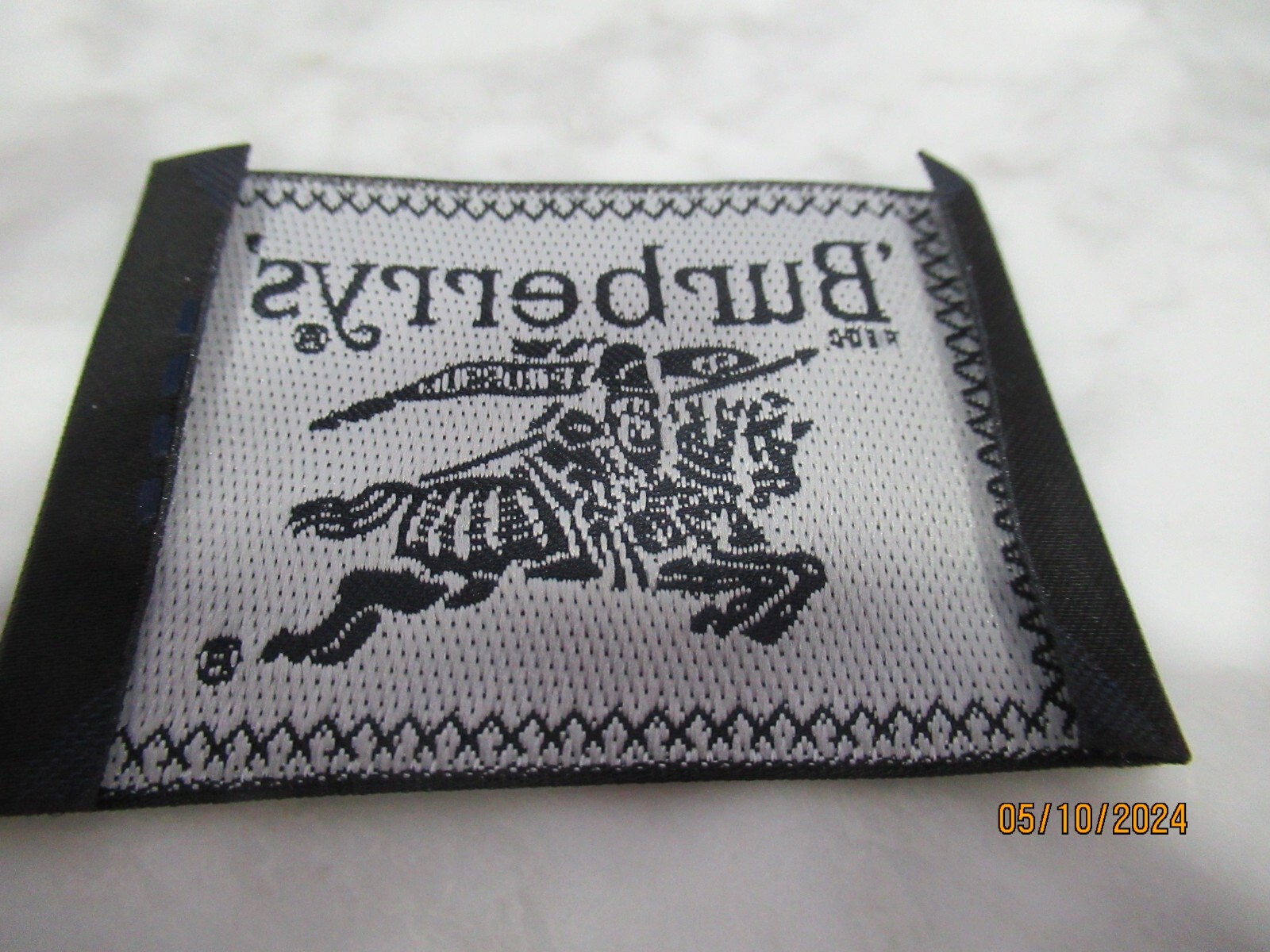BURBERRY 1 Designer Tag LABEL Replacement Sewing Accessories