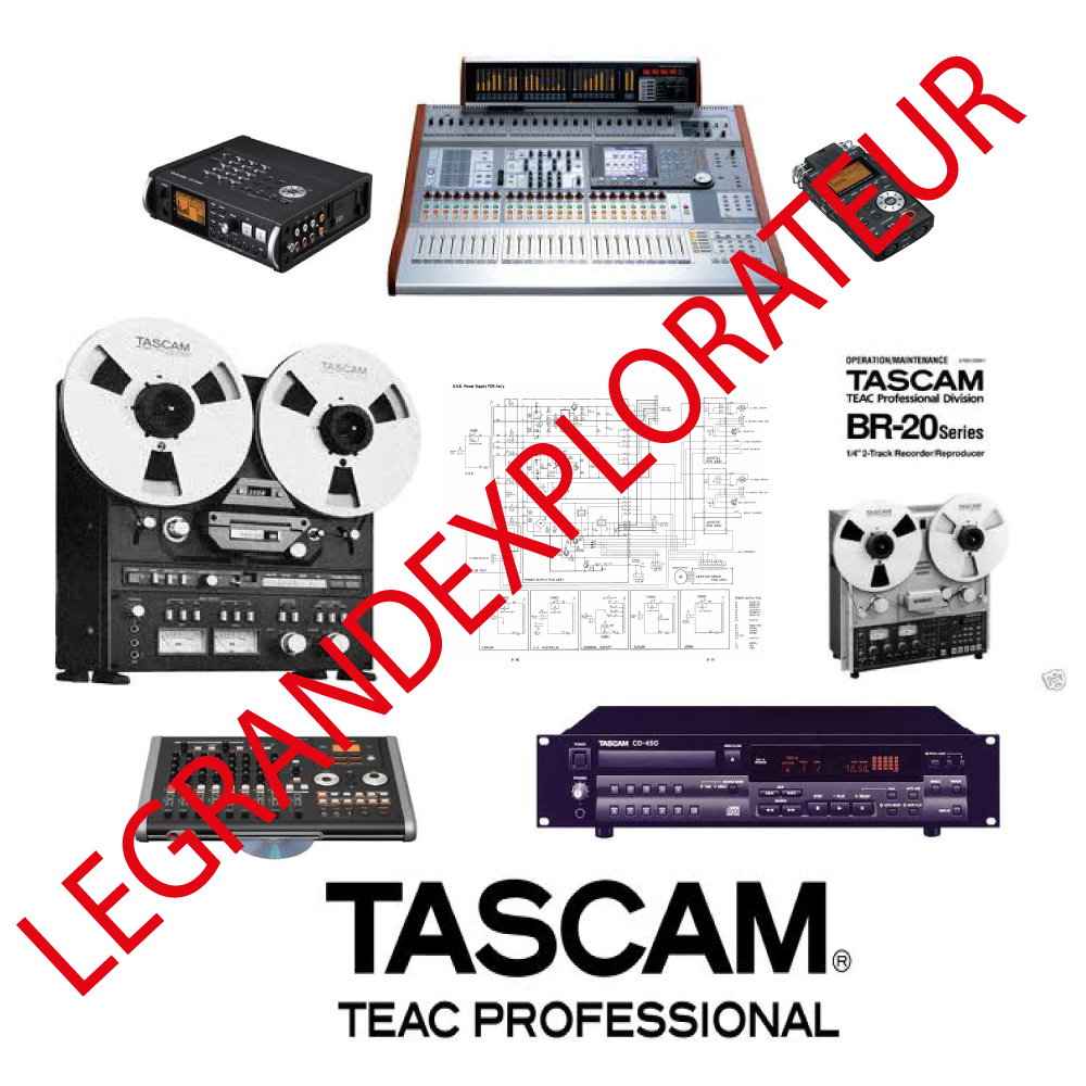Ultimate Tascam Operation  Repair  Service manual & Schematics    200 PDF on DVD