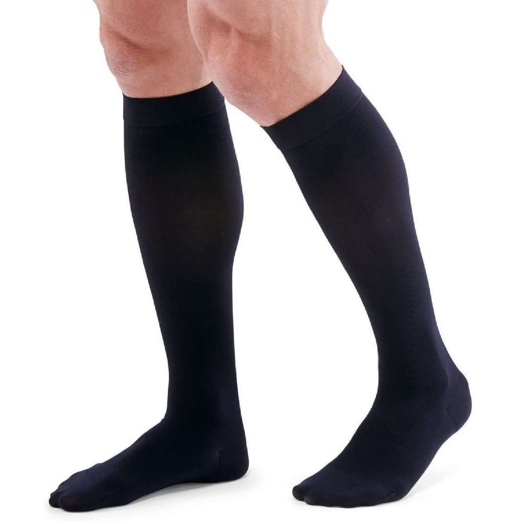 Mediven Patriot Calf High Socks, 15-20, CT, (Size: M) Black