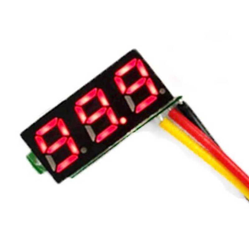 Ultra Small Digital DC Voltage Meter LED Voltage Display Three Wire DC0-100V