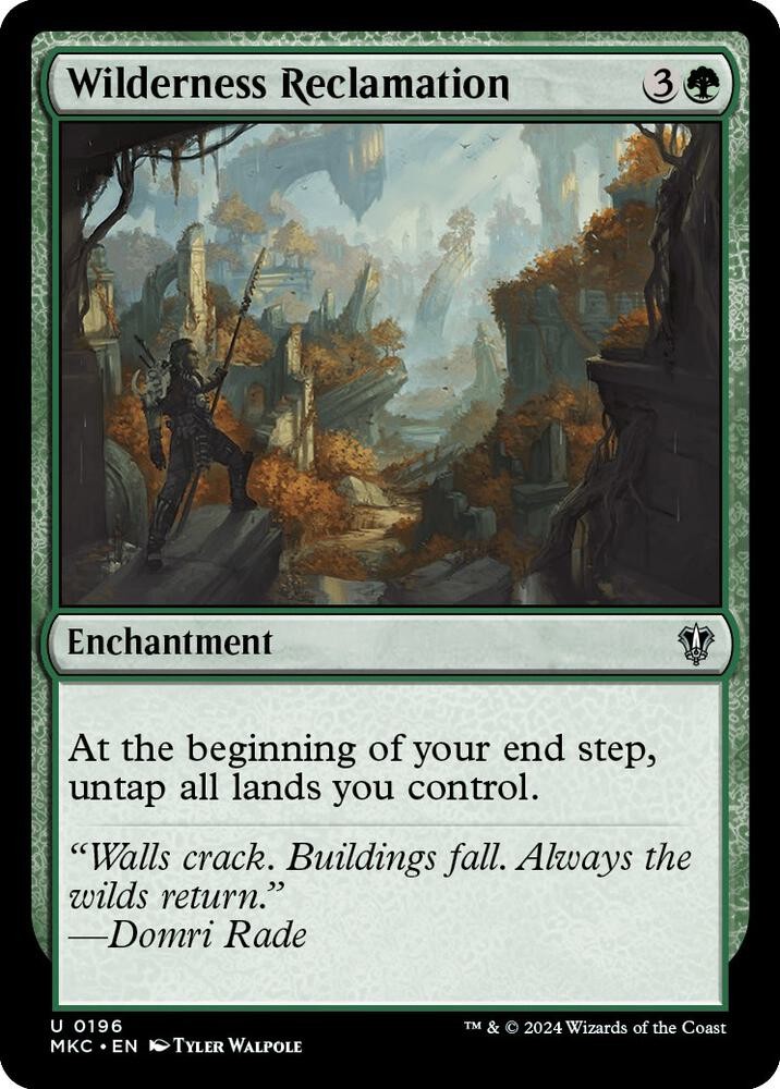 1x Wilderness Reclamation - Commander: Murders at Karlov Manor - NM  -  MTG