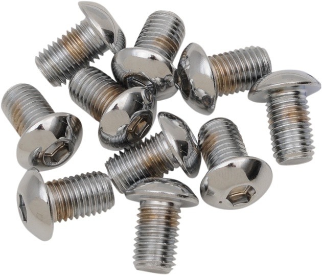DS Button-Head Bolts 5/16"-24 x 1" Chrome 10-Pack