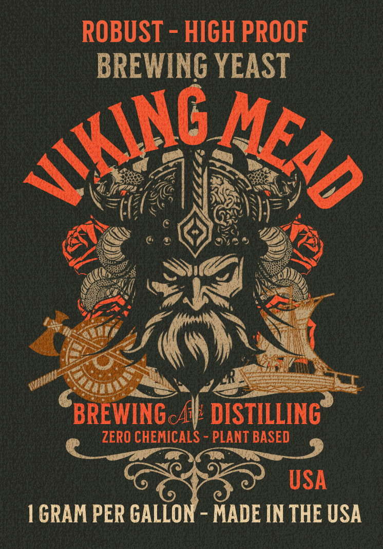 Viking Mead Yeast - Honey Wine Yeast - Robust Hi ABV - Brewing USA