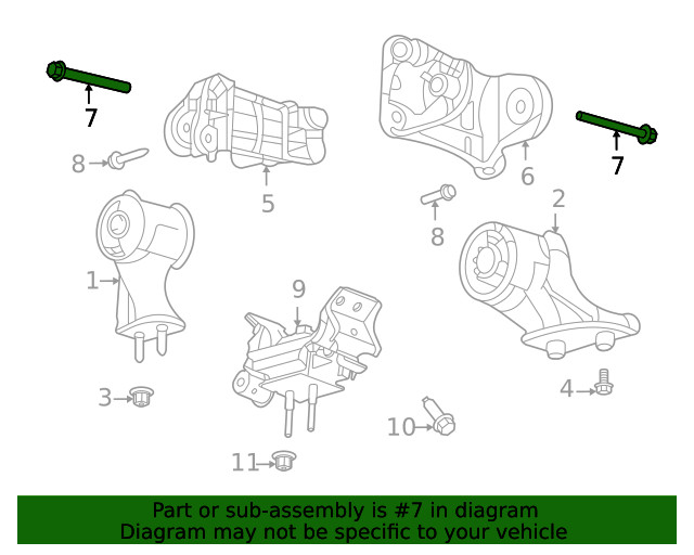 Genuine Ford Support Bolt W720953-S439