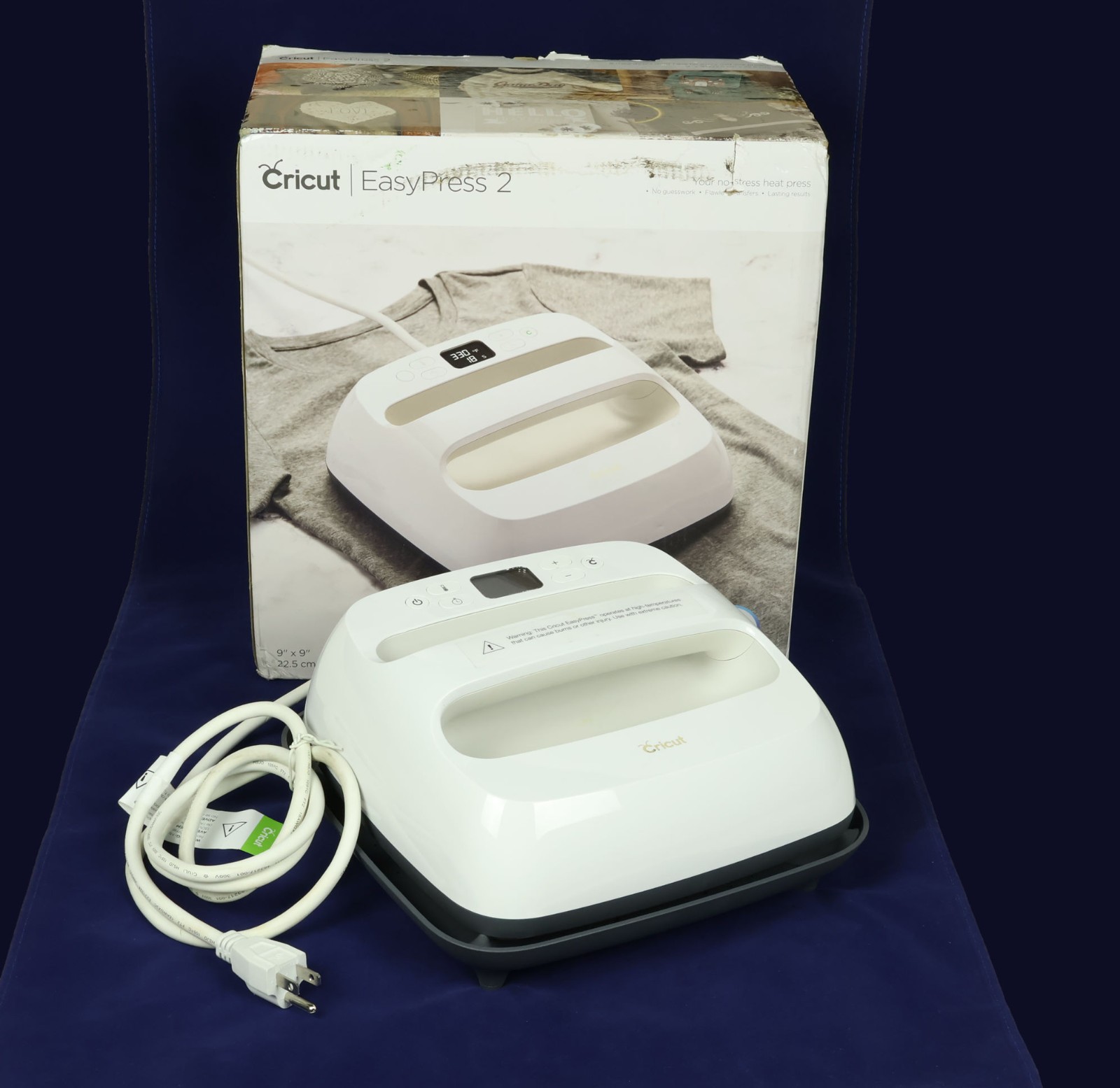 Cricut EasyPress 2 Tested Working Heat Press Machine With Box and Tray