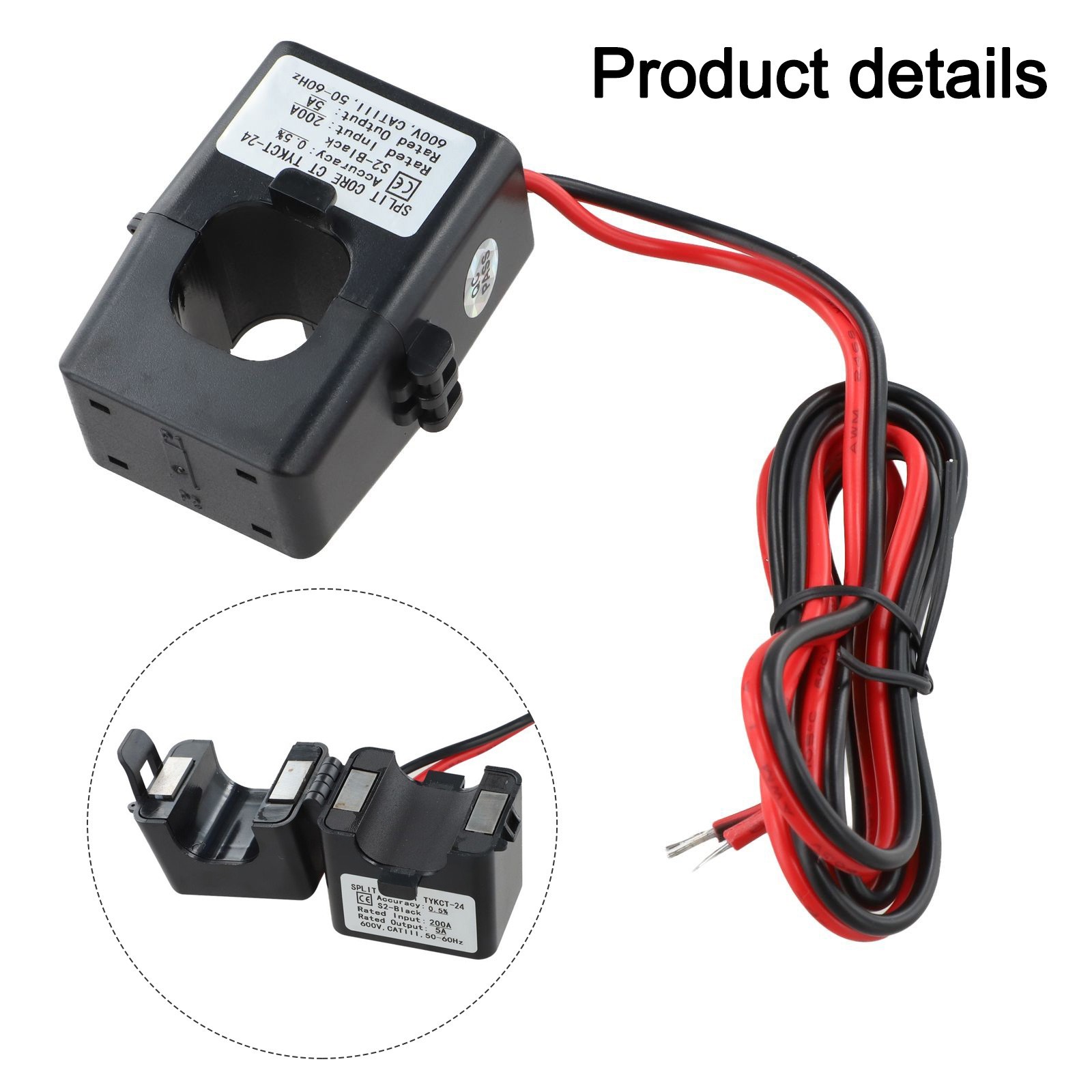 Compact KCT24 Current Transformer 50A 400A for Quick Circuit Integration