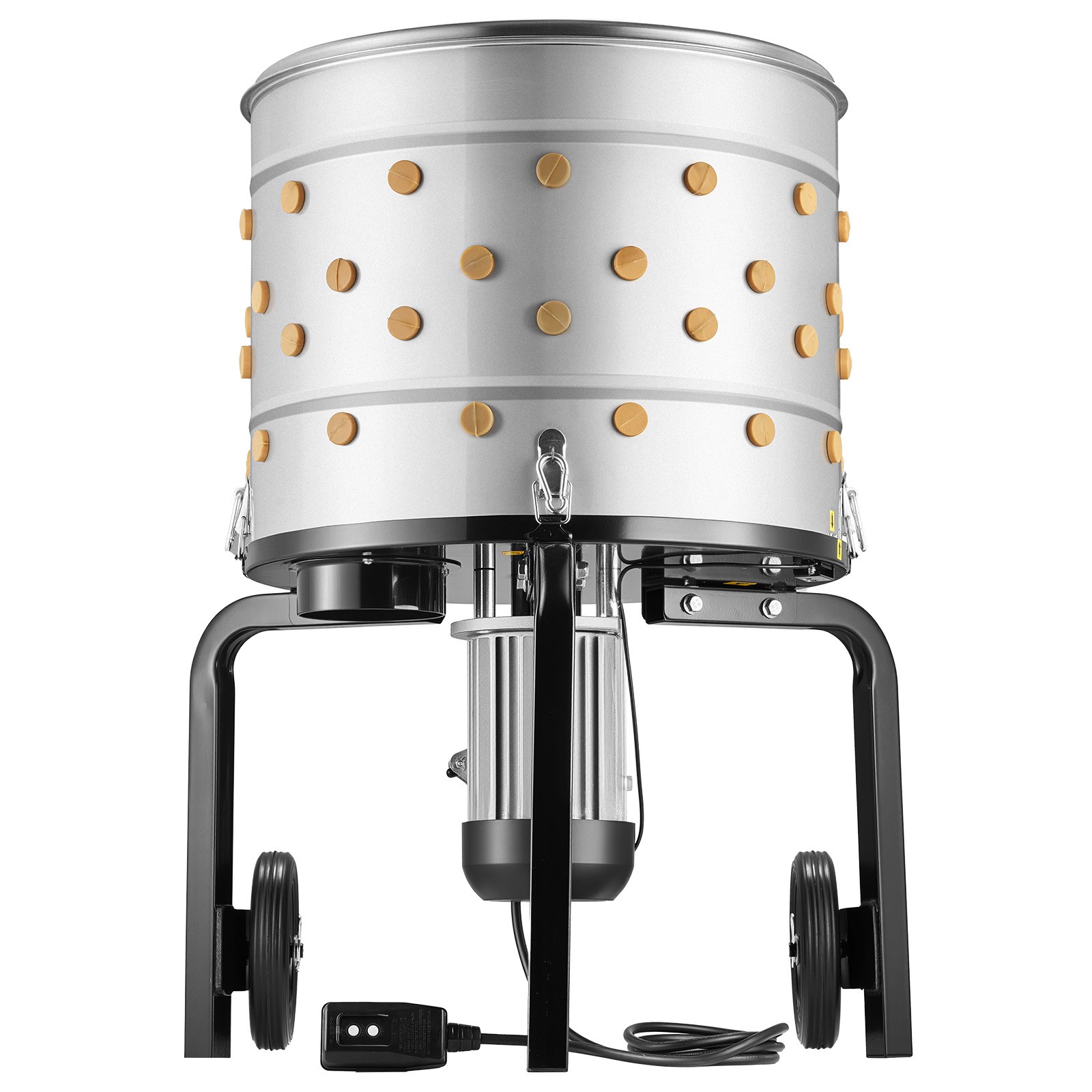 Uimoso 19.7" Electric Poultry Plucker Machine 750W, 275RPM, 114 Rubber Fingers