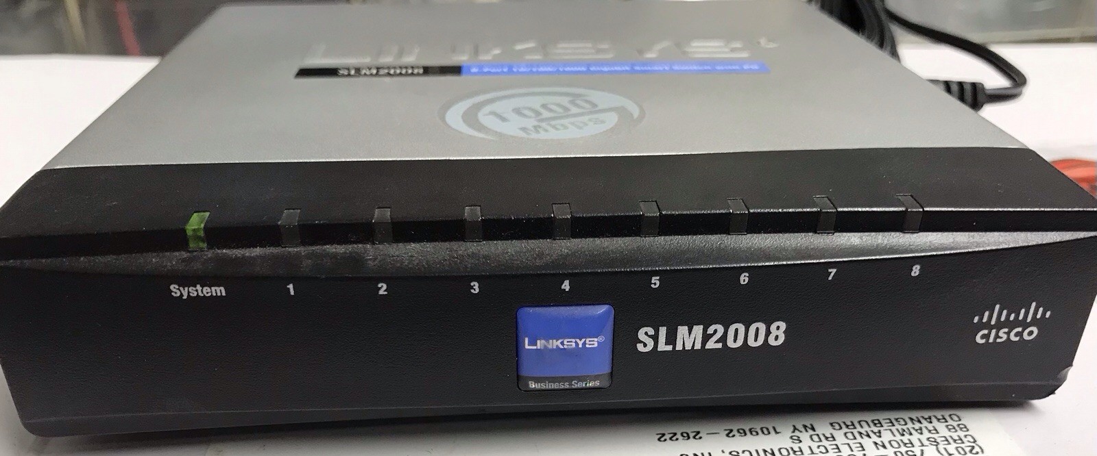 LINKSYS CISCO SLM2008 SMART 8-PORT GIGABIT SWITCH PD & POWER SUPPLY FREE SHIP