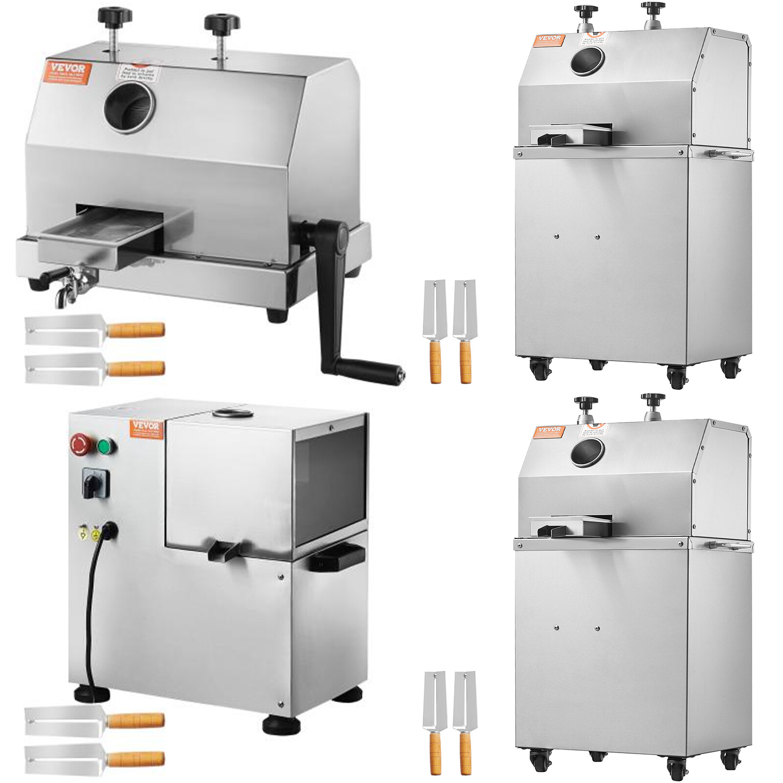 3/4 Rollers Sugar Cane Juicer 661/110LBS/H Output 750/800W 2.4" Inlet