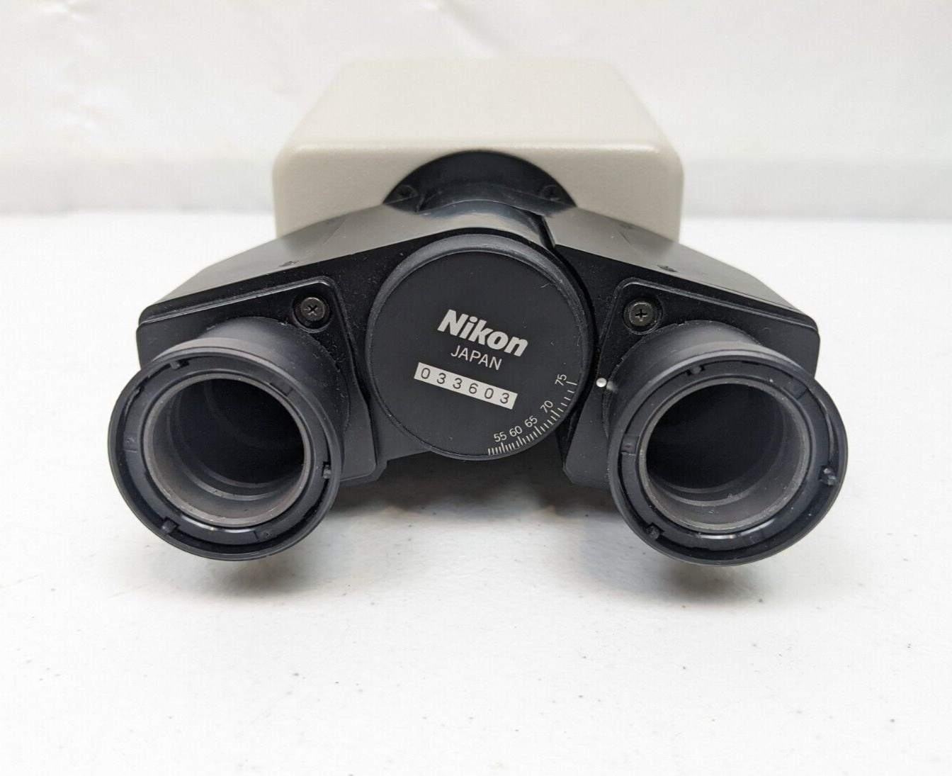 Nikon Binocular Microscope Head for Optiphot Labophot Microscopes (No Eyepieces)