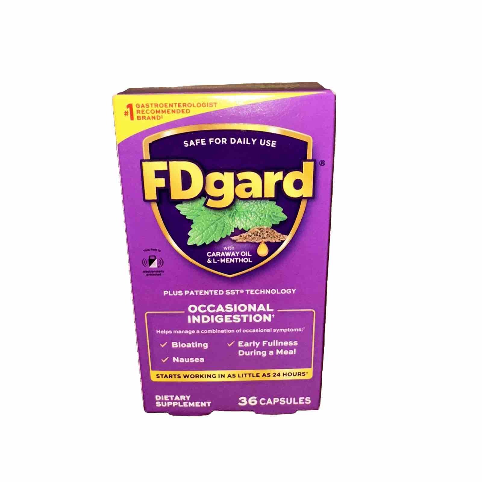 FDgard® for Functional Dyspepsia 36 Capsules Full Sz New Exp2026