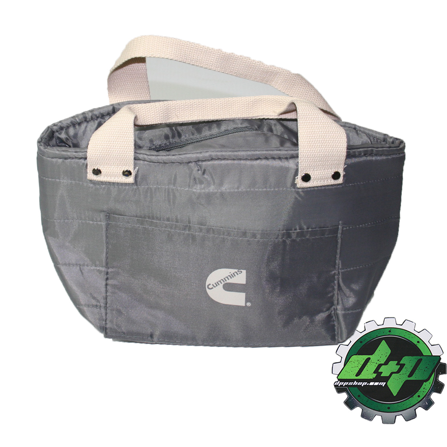 cummins gray lunch bag truck car cooler travel can ice food insulated