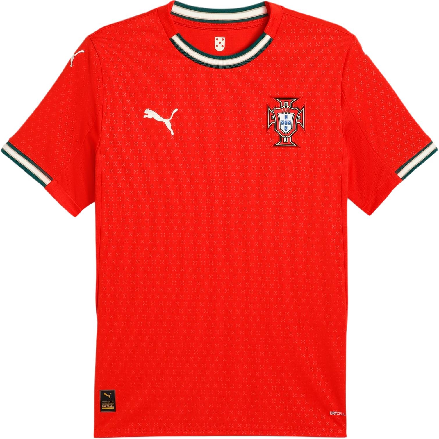 PUMA X FPF Collaboration Portugal Home Jersey 2025 Fashionable Short Sleeve